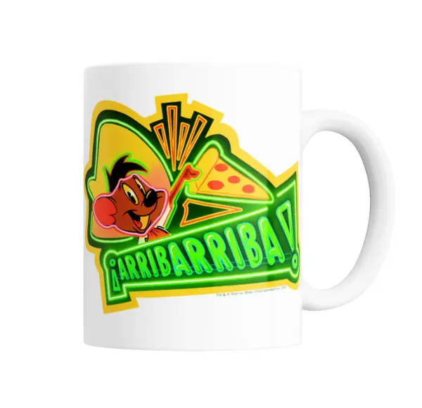 Taza de Cerámica Looney Tunes Speedy Gonzales Arriba Arriba Pizza