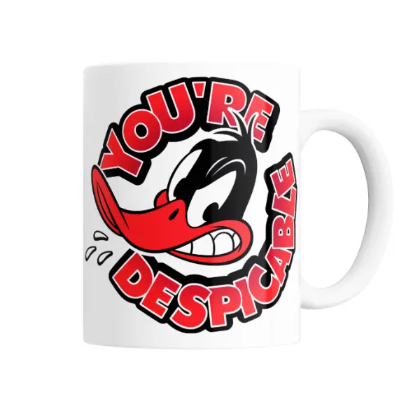 Taza de Cerámica Looney Tunes Pato Lucas You're Despicable