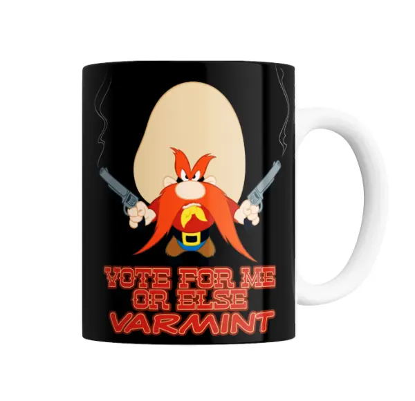 Taza de Cerámica Looney Tunes Sam Bigotes Vote for Me or Else