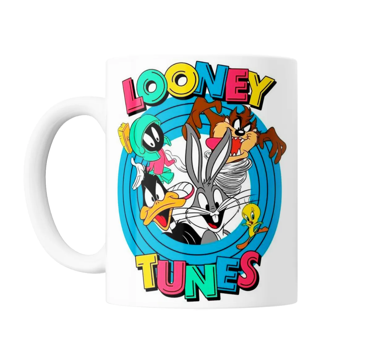 Taza de Cerámica Looney Tunes Bugs Bunny Taz Demonio de Tasmania Marvin y Piolín - vista 2