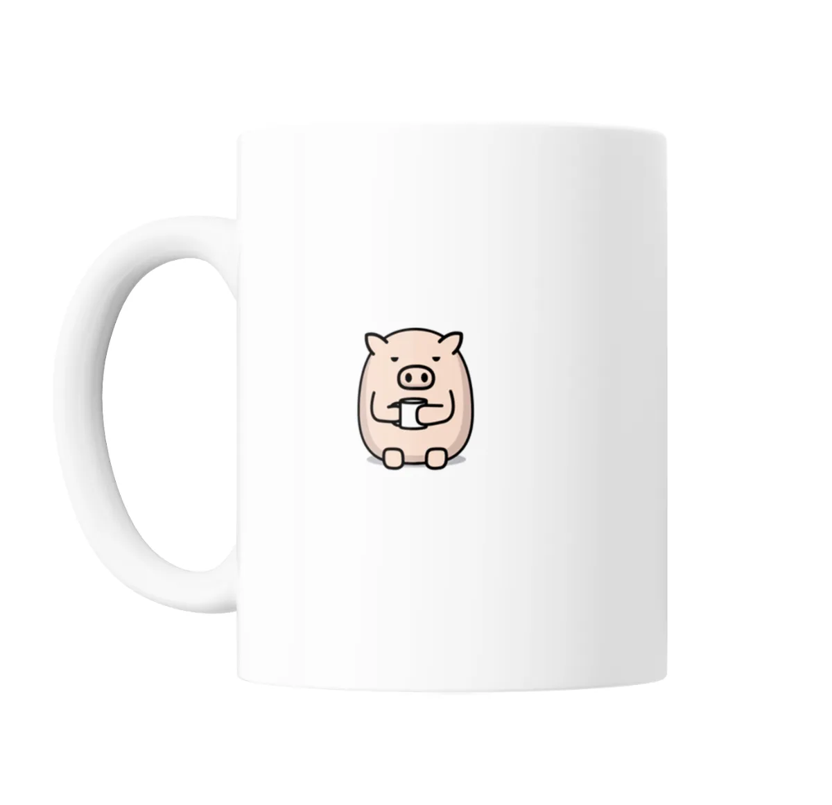Taza de Cerámica Los Odio a Todos Cerdito Búsquese la Suya - vista 2