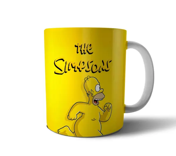 Taza de Cerámica Los Simpson Homero corriendo