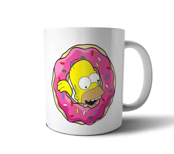 Taza de Cerámica Los Simpson Homero Dona