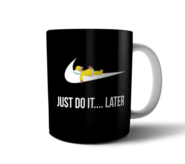 Taza de Cerámica Los Simpson Homero Just Do It Later