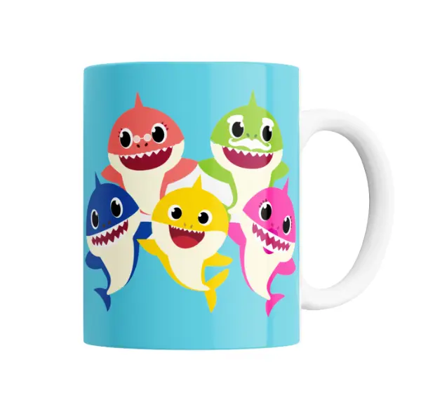 Taza de Cerámica Baby Shark Familia Completa