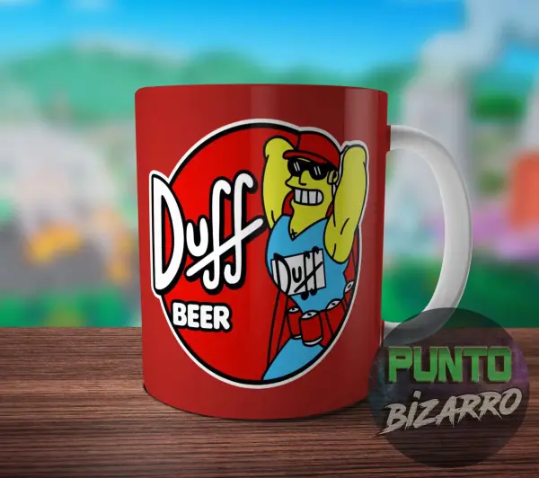 Taza de Cerámica Los Simpson Duff Man Duff Beer