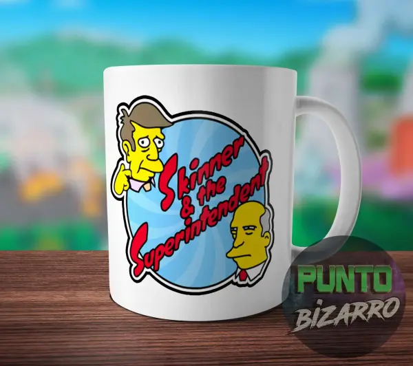 Taza de Cerámica Los Simpson Skinner y el Superintendente Chalmers