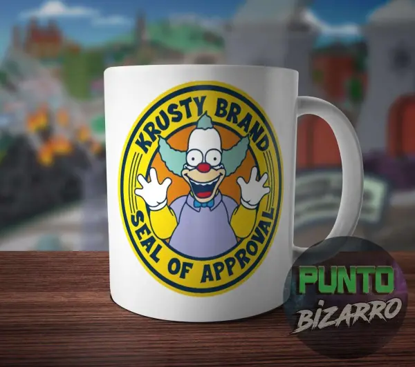 Taza de Cerámica Los Simpson Krusty Brand Seal of Approval