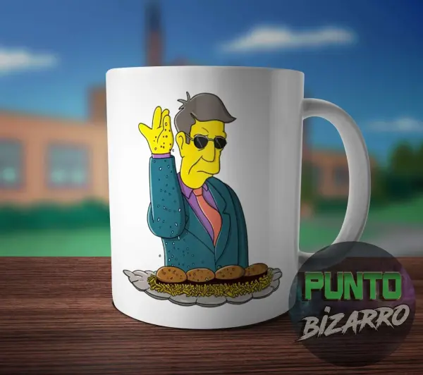 Taza de Cerámica Los Simpson Skinner Plato de Comida