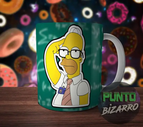 Taza de Cerámica Los Simpson Homero Profesor