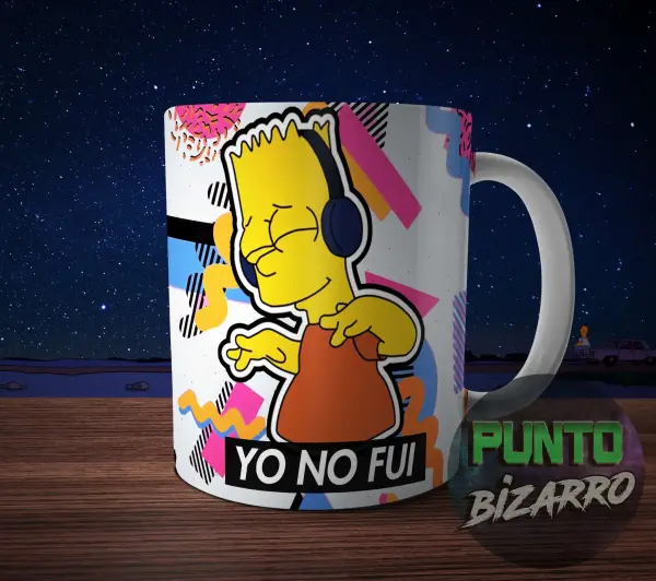 Taza de Cerámica Los Simpson Bart Yo No Fui
