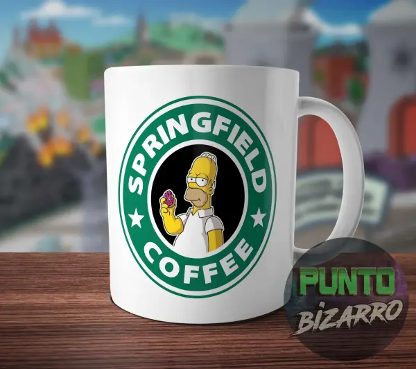Taza de Cerámica Los Simpson Homero Springfield Coffee