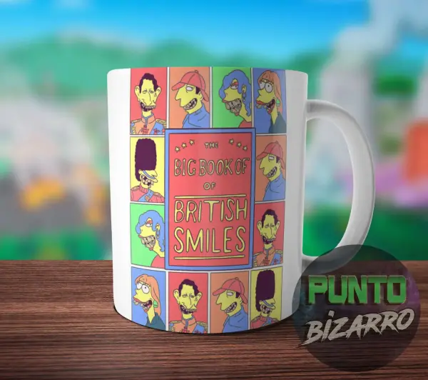 Taza de Cerámica Los Simpson The Big Book of British Smiles