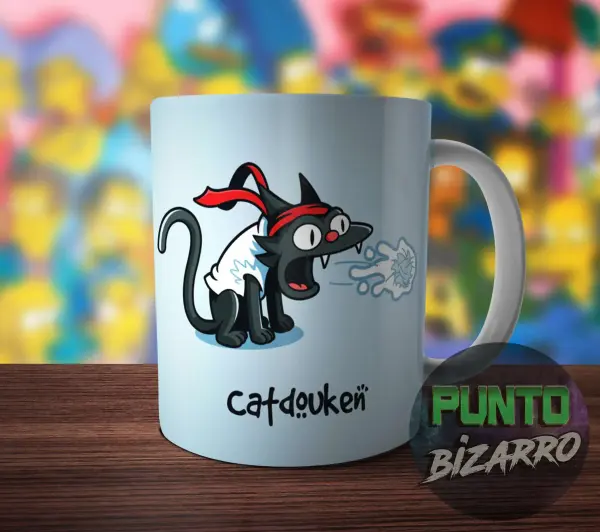 Taza de Cerámica Catdouken Gato Ninja