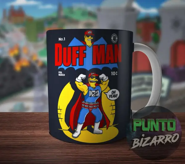 Taza de Cerámica Los Simpson Duff Man