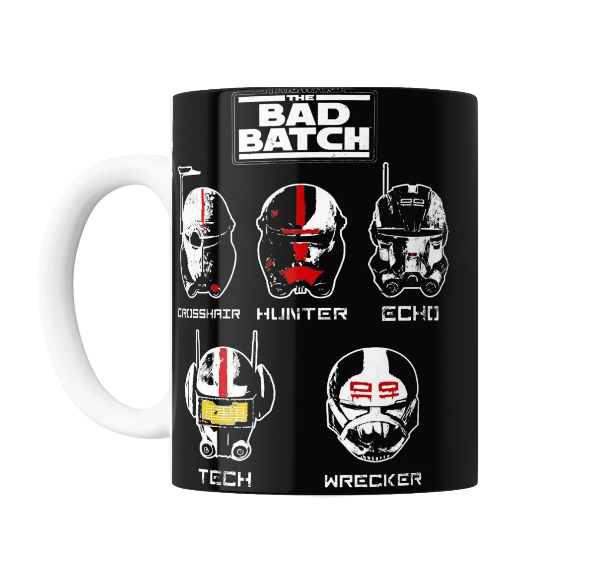 Taza de Cerámica Star Wars The Bad Batch Crosshair Hunter Echo Tech Wrecker - vista 2