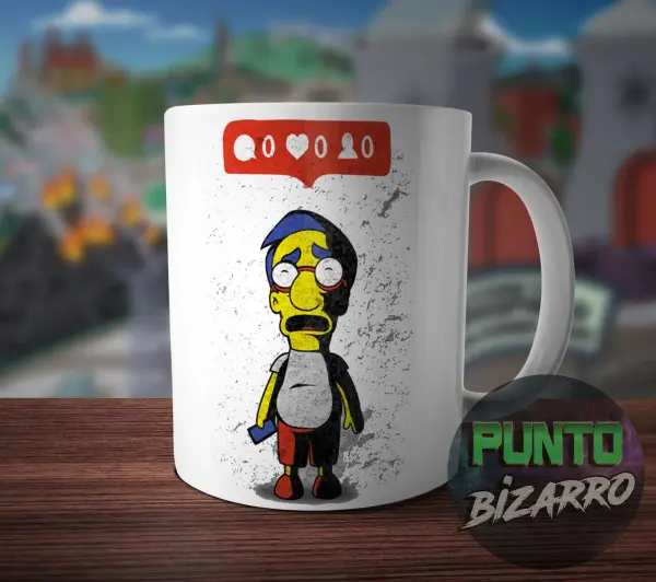 Taza de Cerámica Los Simpson Milhouse Sin Likes