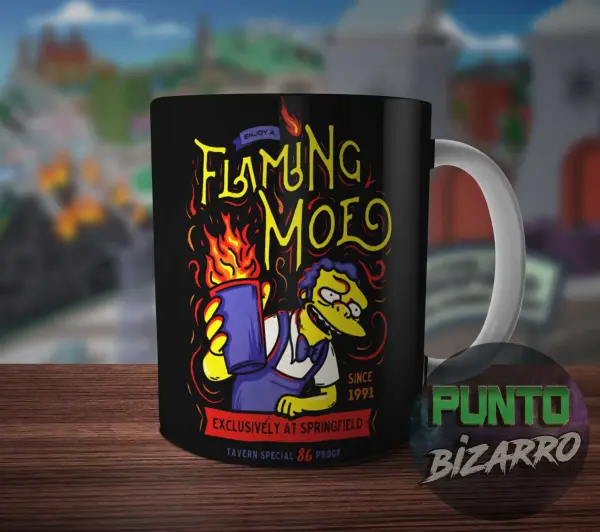 Taza de Cerámica Los Simpson Flaming Moe