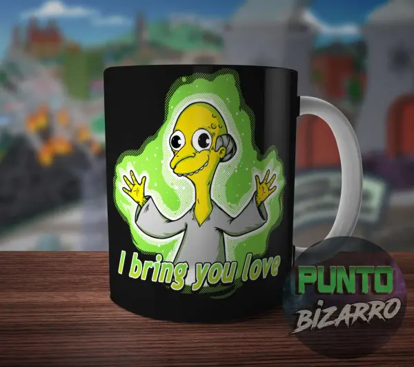 Taza de Cerámica Los Simpson Burns I Bring You Love