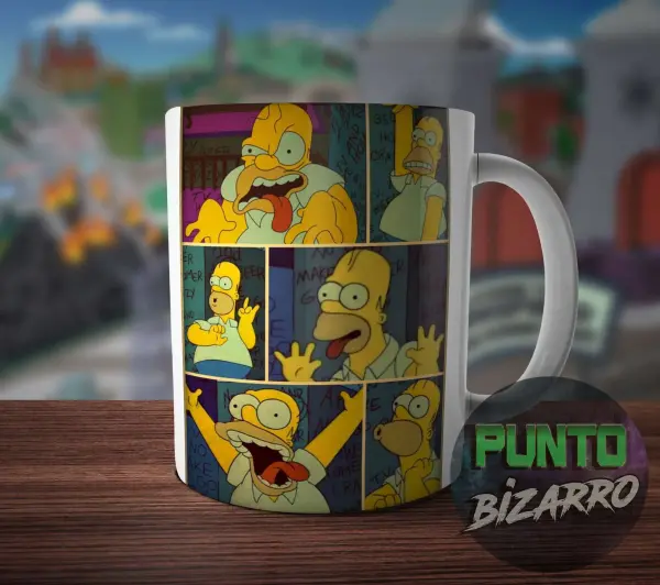 Taza de Cerámica Los Simpson Homero Expresiones