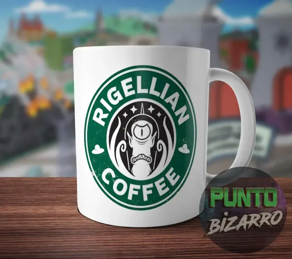 Taza de Cerámica Los Simpson Rigellian Coffee Kang y Kodos