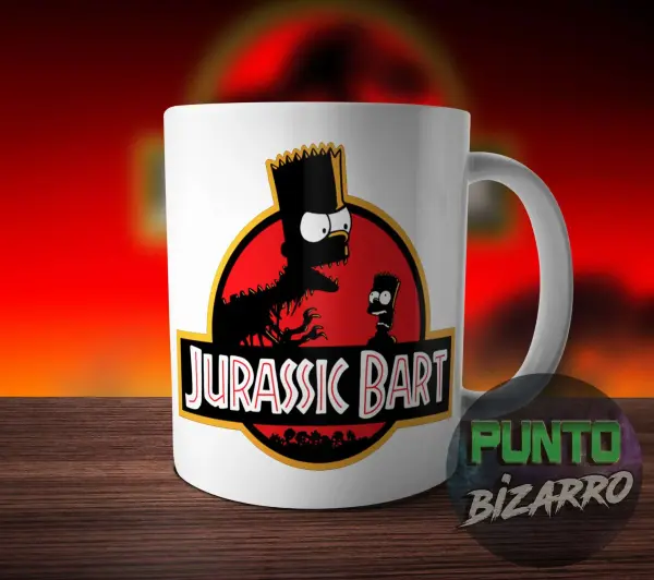 Taza de Cerámica Los Simpson Jurassic Bart