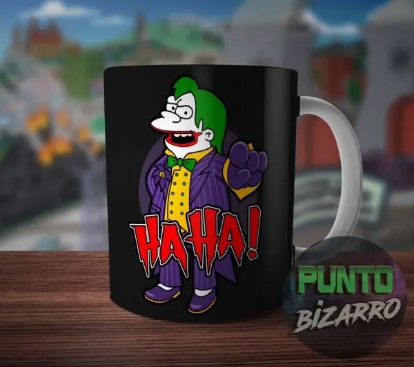 Taza de Cerámica Los Simpson Nelson Joker