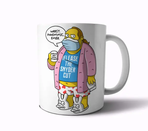 Taza de Cerámica Los Simpson Comic Book Guy Distanciamiento Social