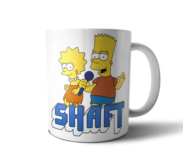 Taza de Cerámica Los Simpson Lisa y Bart Shaft