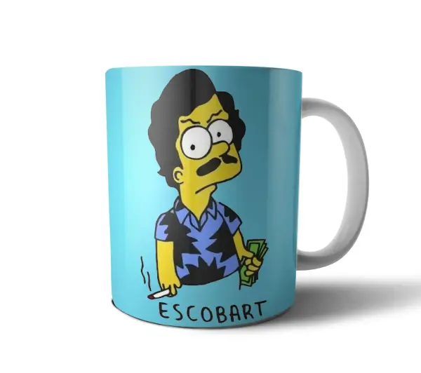 Taza de Cerámica Los Simpson Escobart