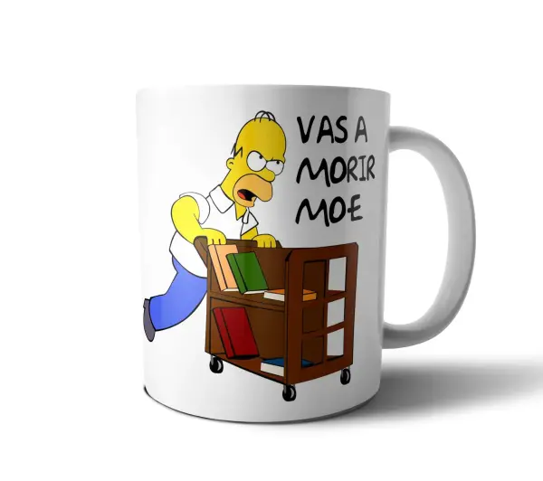 Taza de Cerámica Los Simpson Homero Vas a Morir Moe