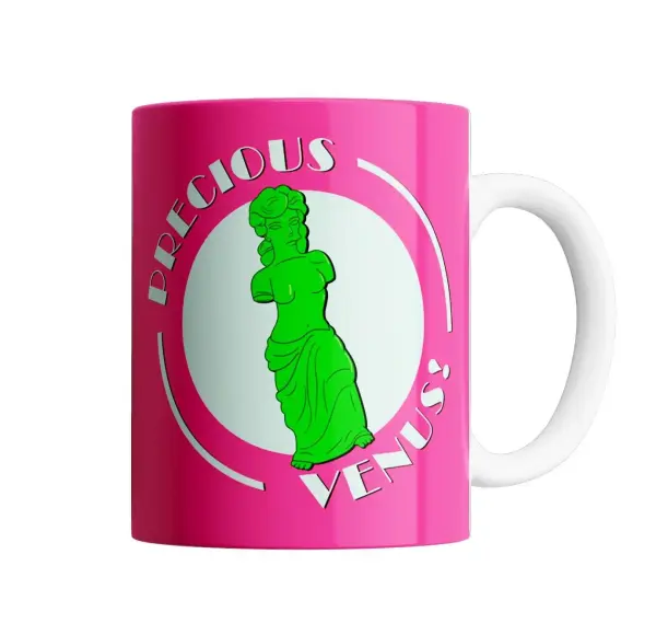 Taza de Cerámica Los Simpson Precious Venus Venus de Milo Verde