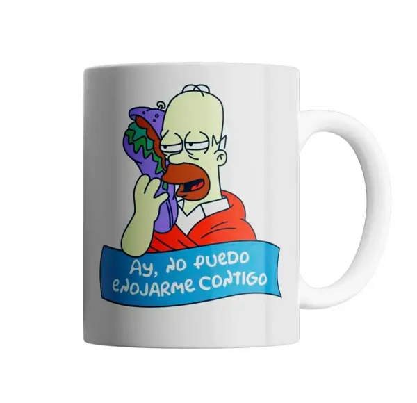 Taza de Cerámica Los Simpson Homer No Puedo Enojarme Contigo