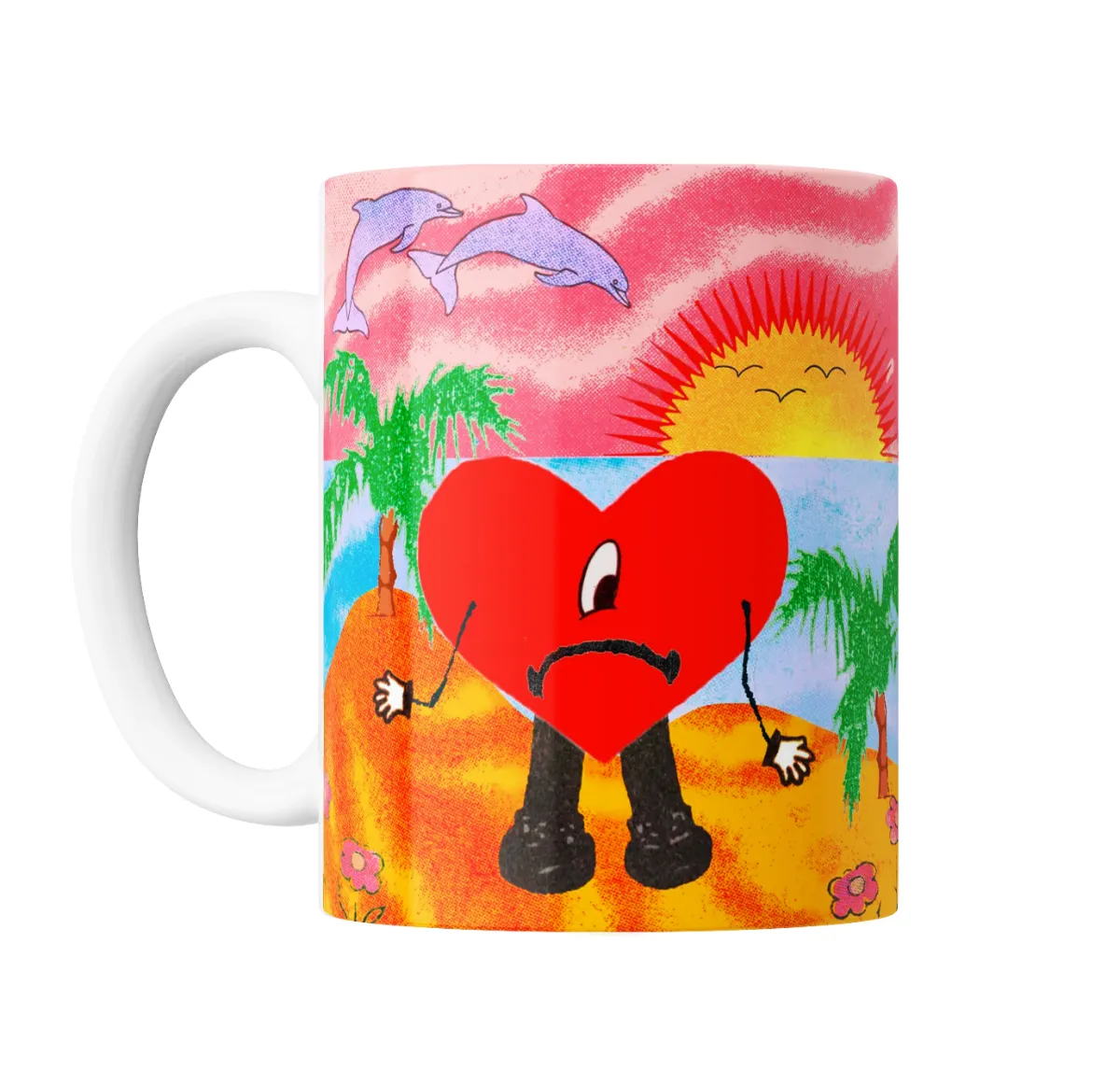 Taza de Cerámica Bad Bunny Un Verano Sin Ti Corazón Triste - vista 2