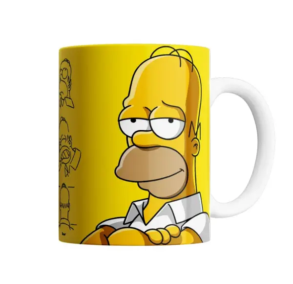 Taza de Cerámica Los Simpson Homero Cansado