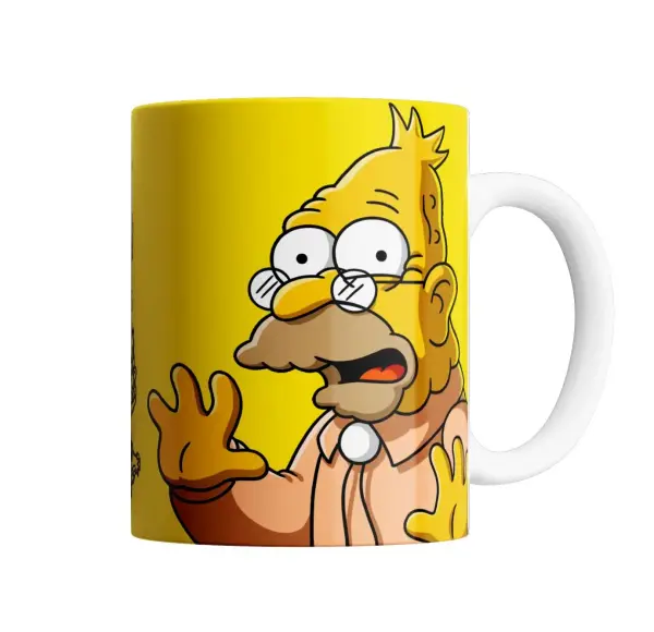 Taza de Cerámica Los Simpson Abuelo Simpson