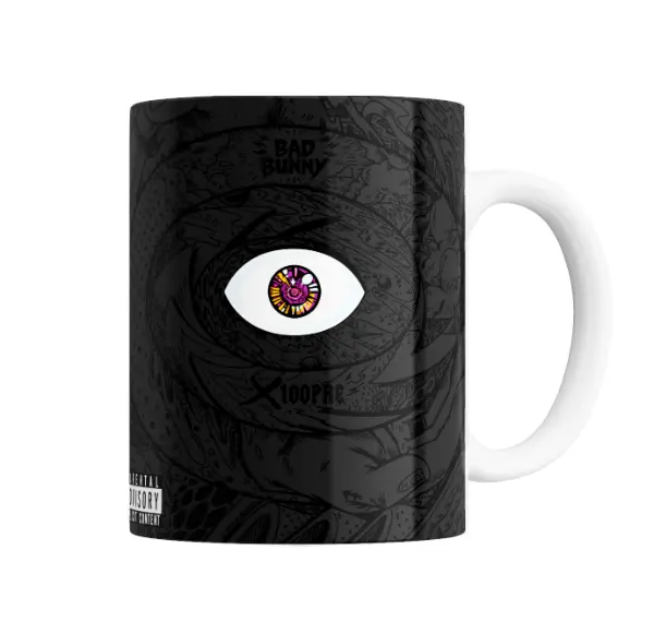 Taza de Cerámica Bad Bunny Ojo Psicodélico