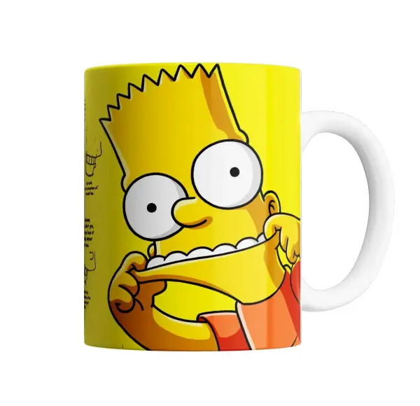 Taza de Cerámica Los Simpson Bart Sorprendido