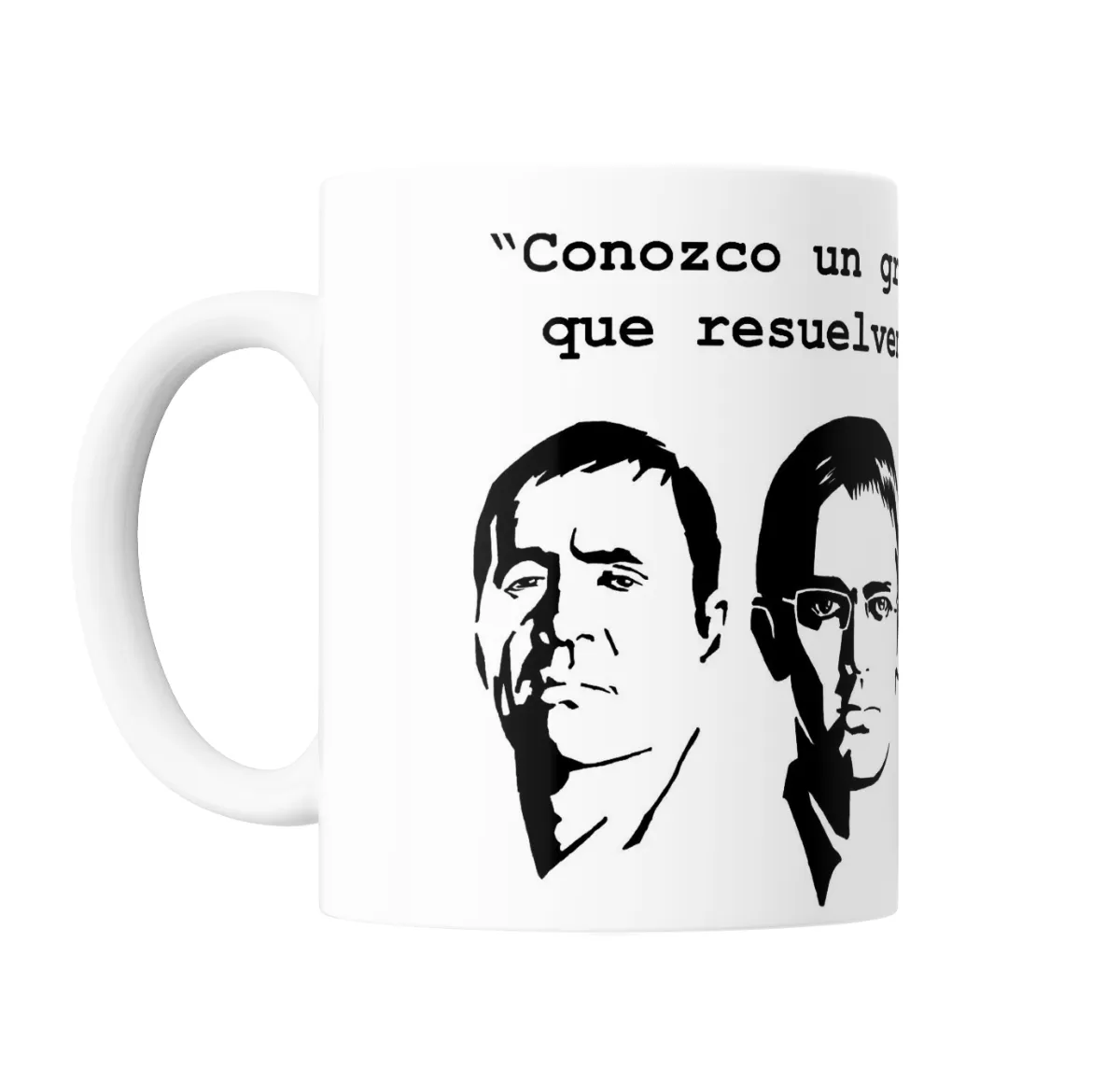 Taza de Cerámica Los Simuladores Conozco un grupo de personas que resuelven problemas - vista 2