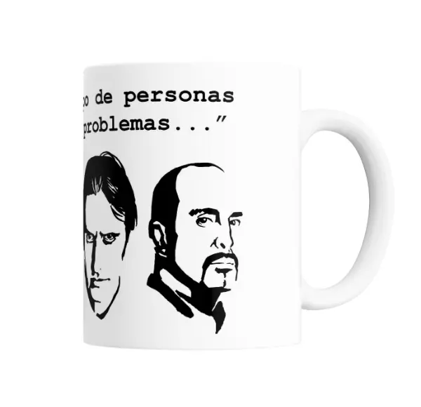 Taza de Cerámica Los Simuladores Conozco un grupo de personas que resuelven problemas