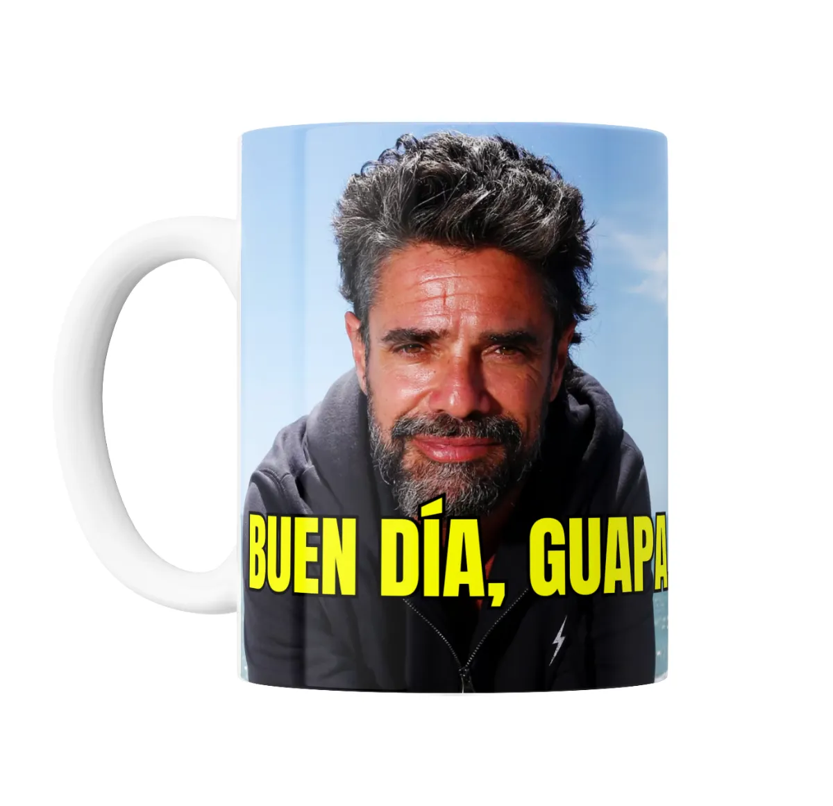 Taza de Cerámica Luciano Castro Buen Día Guapa - vista 2