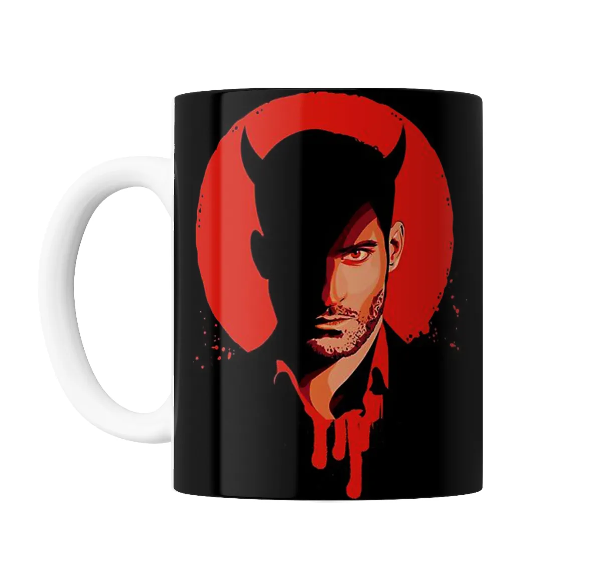 Taza de Cerámica Lucifer Morningstar Demonio Rojo - vista 2