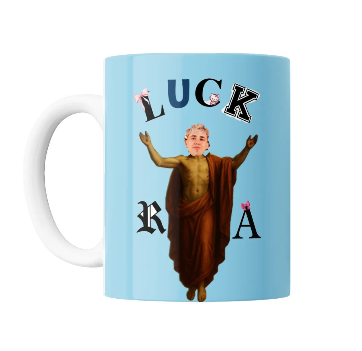 Taza de Cerámica Luck Ra Figura con Túnica y Brazos Abiertos - vista 2