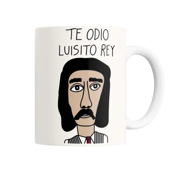 Taza de Cerámica Luis Miguel Te Odio Luisito Rey