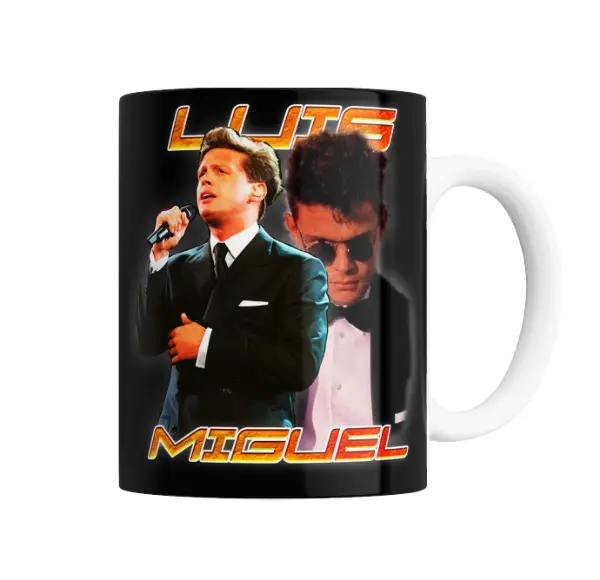 Taza de Cerámica Luis Miguel Diseño Bootleg Retro