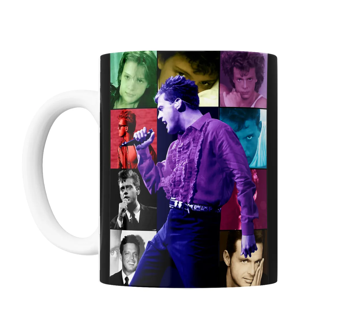 Taza de Cerámica Luis Miguel Collage Multicolor - vista 2