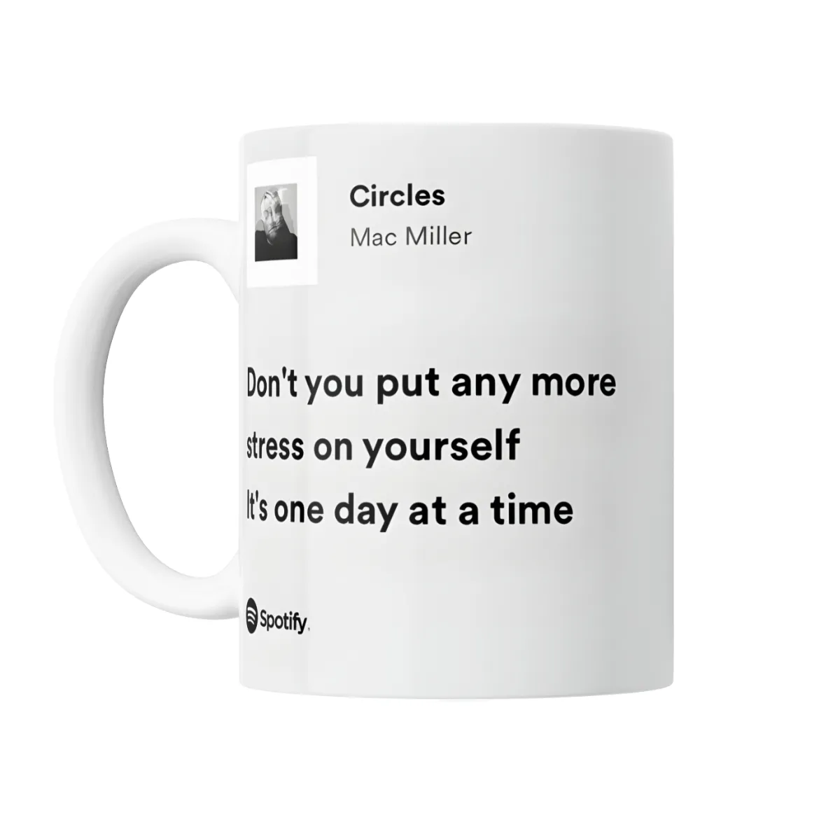 Taza de Cerámica Mac Miller Circles Spotify - vista 2