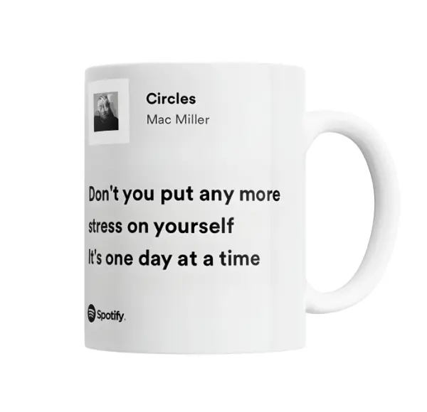 Taza de Cerámica Mac Miller Circles Spotify