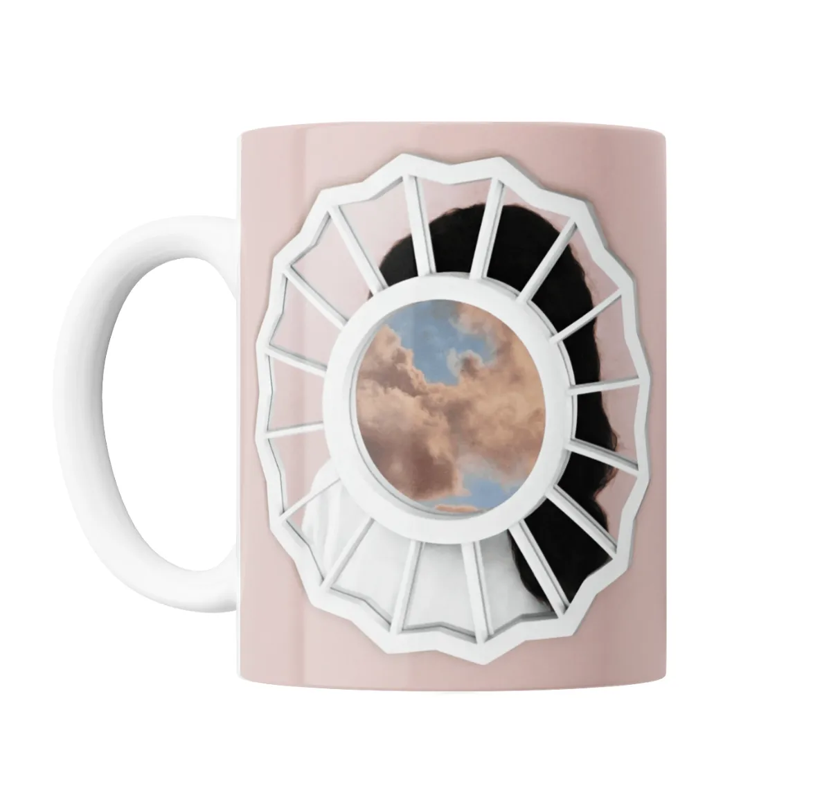 Taza de Cerámica Mac Miller Ventana con Nubes - vista 2