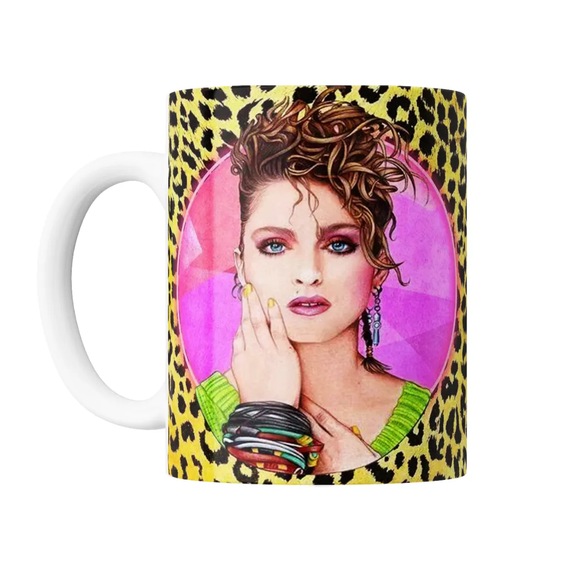 Taza de Cerámica Madonna Look Ochentas Leopardo - vista 2
